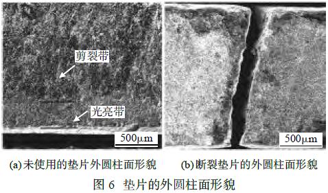 图6 垫片的外圆柱面形貌