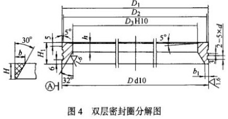 图4 双层密封圈分解图 图4 双层密封圈分解图